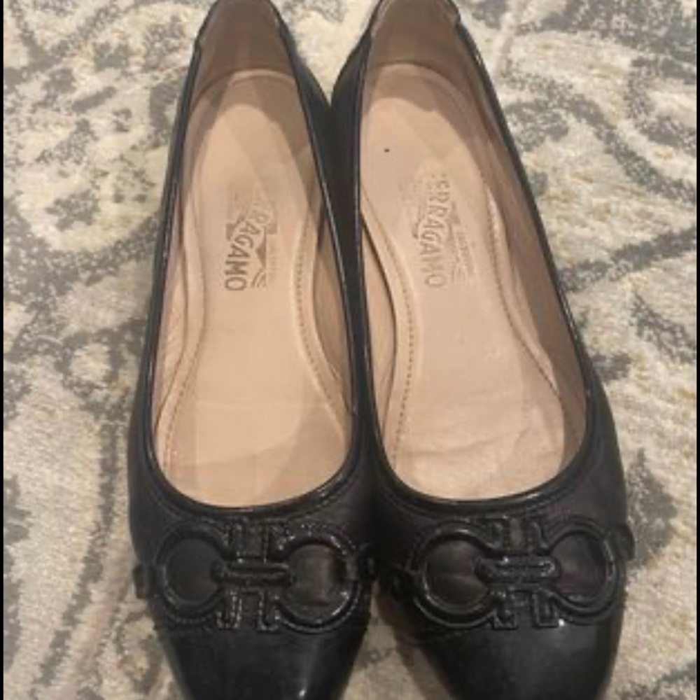 Ferragamo flats, size 9.5
